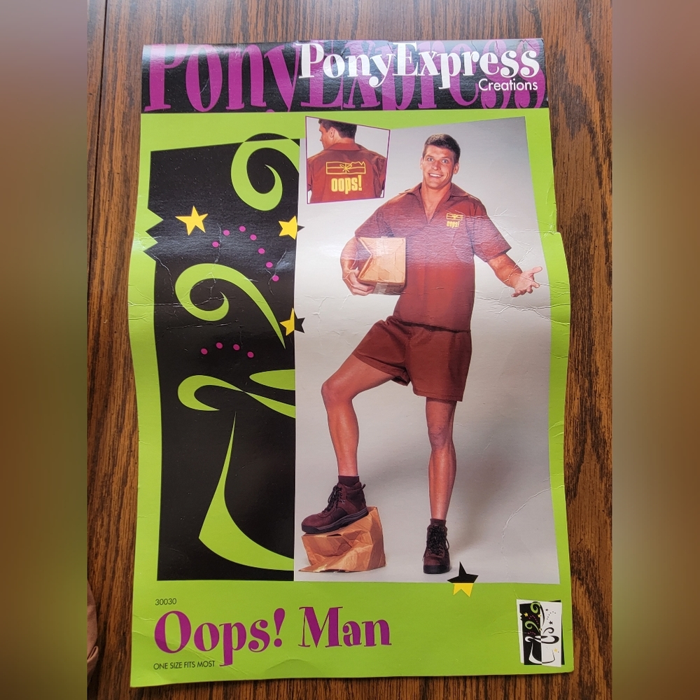 Oops! Man Halloween Costume Adult